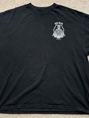 💀 Red Devil Chicano Style 'Mercy for the Wicked' Tee 3XL